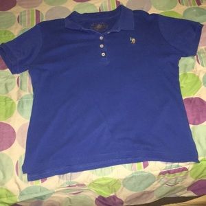 Blue u.s. polo assn collard shirt